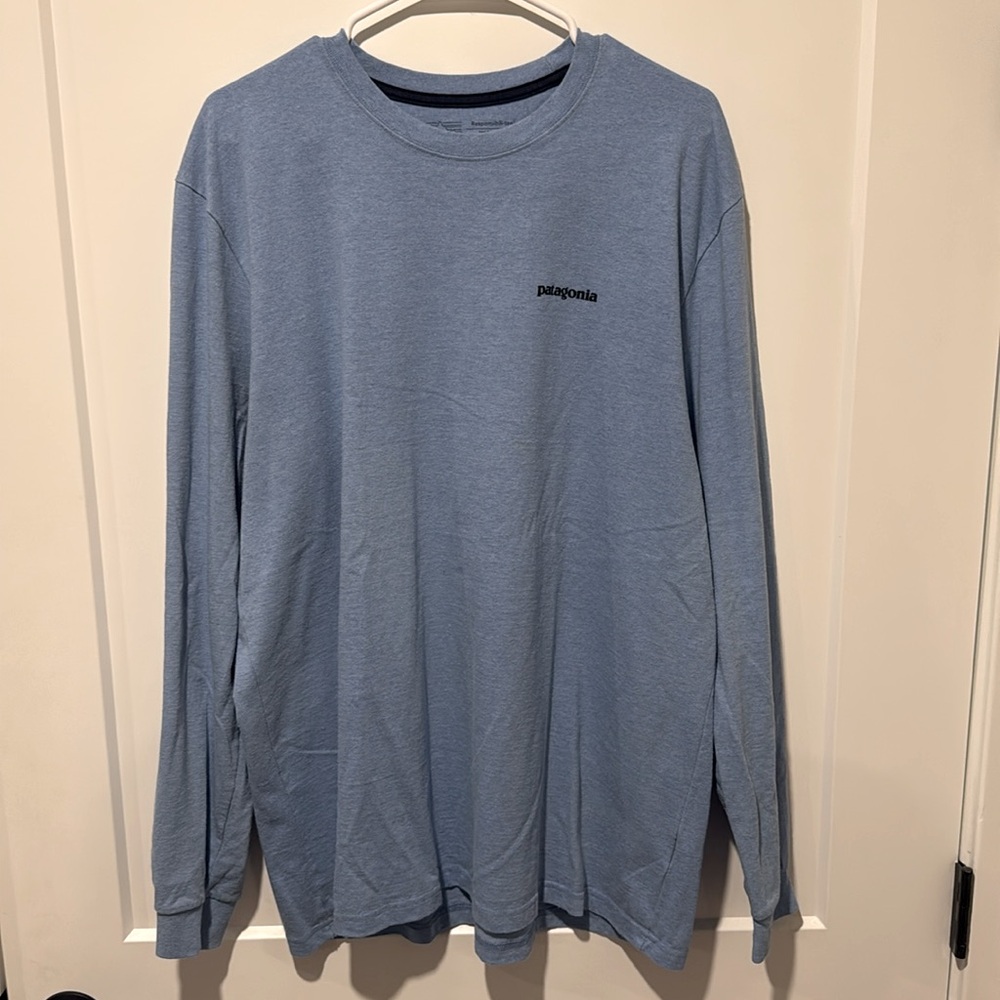 Blue, Long Sleeve Patagonia Responsibili-Tee - XL